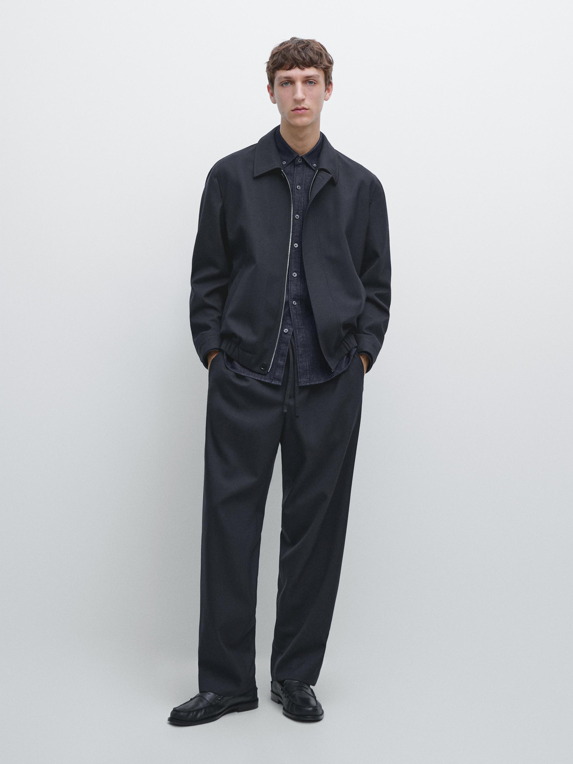Blouson total look laine froide
